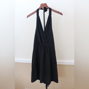 Athleta Black Halter Dress Lightweight Sweat Wicking Sundress